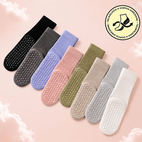 Calzini Pilates & Yoga con Doppio-Grip